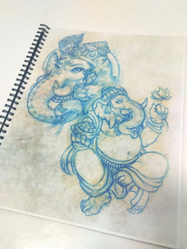 libro cuaderno plantilla tatuaje 1u